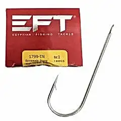 EFT Hook 1799 Beyaz Düz İğne 100 Adet