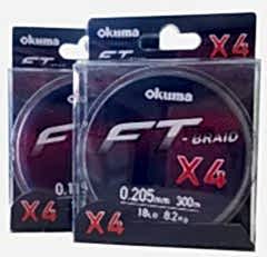 Okuma Ft-*4 Braided Line 300 mt Grey Örgü İp