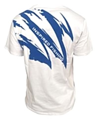 Okuma White Motif Cotton Short Sleeve Shirt