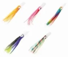 Lineaeffe Octopus Plastic Tube Head 7.5 cm 3 Adet Sahte Balık