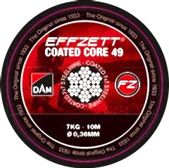 Dam Effzett Coated core49 Steeltrace Brown 16 kg 10 m Çelik Tel