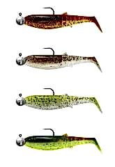 Savage Gear Cannibal Shad 12.5cm 20gr+12.5gr #5/0 Clear Water 4+4 Adet Sahte Balık