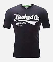 BKK Hooked On Fishing Siyah Tişört
