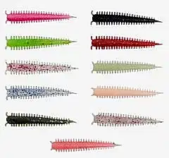 Kendo Zombie Worm Lrf Silikonu 4cm 8 Adet